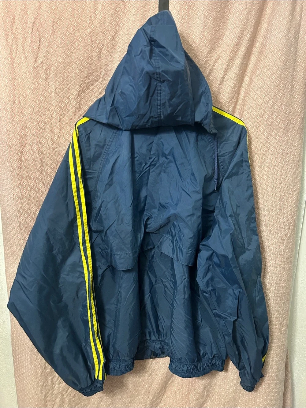 Adidas Hooded Jacket Blue Large